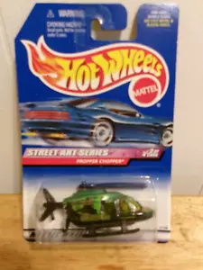 1999 Hot Wheels Street Art Series 2/4 PROPPER CHOPPER Green w/Black Base • #950 - Picture 1 of 1