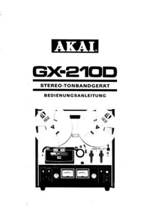 Manual De Instrucciones Para Akai GX-210 D - Imagen 1 de 1