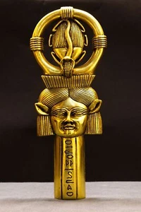 Egyptian Hathor Ankh Goddess, Made by Egyptian hands with care and love - Picture 1 of 6