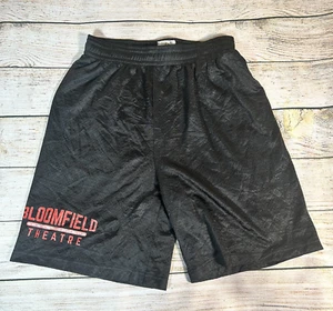 Bloomfield Theatre Black Mesh Athletic Shorts Men’s Medium Lightweight Gym Sport - Picture 1 of 10