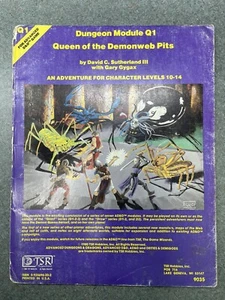 Dungeons and Dragons AD&D TSR Q1 Dungeon Modul 9035 Queen of the Demonweb Pits - Bild 1 von 21