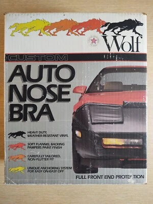 Wolf Front End Black Auto Nose Mask Cover Bra Fits Most Vehicles - Image 1 of 4