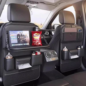 1X Auto Rückenlehnentasche Rücksitz Tasche Rücklehne Schutz Organizer Klapptisch - Bild 1 von 9