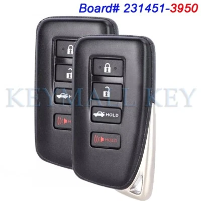 2 231451-3950 Smart Keyless Remote Key Fob for Lexus IS300 IS350 RC300 RC350 RCF - Imagem 1 de 4