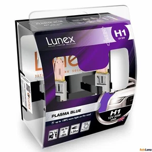 Lunex H1 Genuine PLASMA BLUE 55W 12V Halogen Car Headlamps P14,5s 4200K Twin - Picture 1 of 1