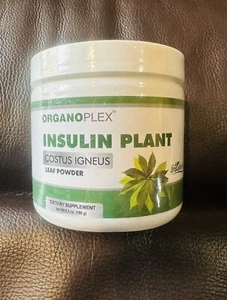 ORGANOPLEX Insulin Plant Leaf Powder Costus Igneus Herbal Supplement 6.3oz 10/27 - Picture 1 of 5
