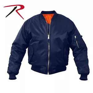 Rothco MA-1 Flight Jacket Navy Blue LARGE - Picture 1 of 2