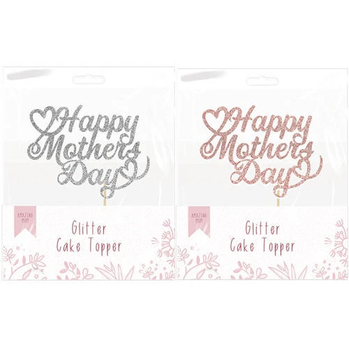 Decoración de pastel del día de la madre - Regalo de mamá brillo pasteles cupcakes regalo hágalo usted mismo niños  Foto 1 de 1