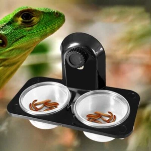 Turtle Food Bowl Reptile Feeder Lizard Feed Bowls Gecko Food Container - Picture 1 of 11