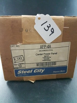Thomas & Betts AFD 4A Galv. Panel de alimentación central de acero dúplex único artículo de 10 quilates #139 Foto 1 de 2