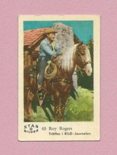 1963 Dutch Gum Card Star Bilder D #65 Roy Rogers
