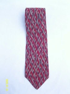 Chaps Ralph Lauren Men's Neck Tie Red/Blue/Tan Silk 4"x 58" - Picture 1 of 3