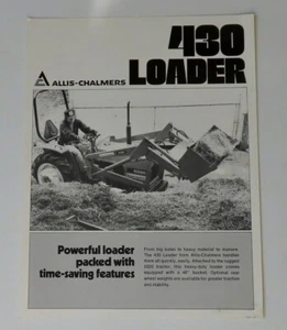 Allis Chalmers 430 Lader Prospekt - Bild 1 von 2