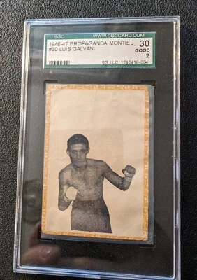 1946-47 Propagandas Montiel #30 Luis Galvani SGC 2 POP 1 One Higher Cuba - Image 1 of 4