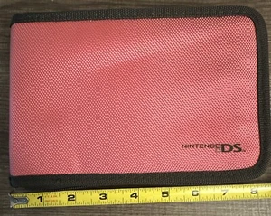 Nintendo DS DSi XL Power A Console Soft Carrying Case Hot Pink Zipper Storage - Picture 1 of 5