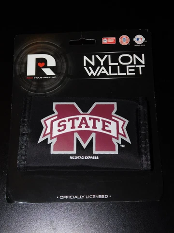 MISSISSIPPI STATE BULLDOGS NYLON TRIFOLD WALLET (New) Cover