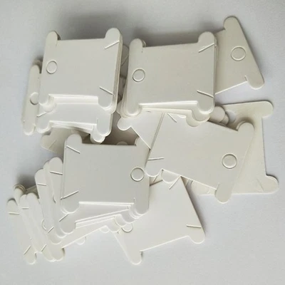 400Pcs Hard Cardboard Floss Bobbins Thread Bobbin Winding Board DIY Reel - Image 1 of 4