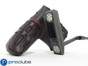 NEW SCOTTY CAMERON TRIPLE BLACK B3 NEWPORT 2 LONG NECK PUTTER +HEADCOVER #438086 - Picture 1 of 7