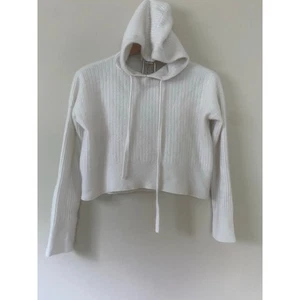 Felpa con cappuccio Bella Dahl 100% cashmere taglia xs bianca usata in ottime condizioni - Foto 1 di 4