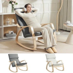 Comfortable Relax Rocking Chair, Lounge Chair Recliner with Headrest - Picture 1 of 23