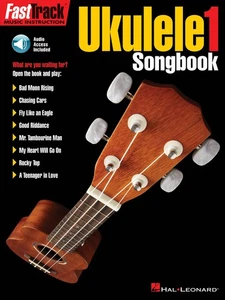 FastTrack Ukulele Songbook Level 1 8 Songs Chords Music Book & Play-Along Audio - Picture 1 of 1