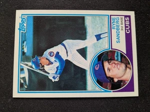 1983 Topps Baseball Card # 83 Ryan Sandberg RC (HOF) - Chicago Cubs (NM) - Picture 1 of 3