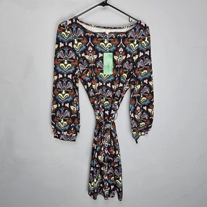 Boden Jersey Etuikleid Gr. 10R French Navy Geo Whirl 3/4 Arm D0310 - Bild 1 von 6