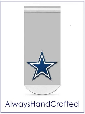 CRUZ DE CRISTO Clip para Dinero - Emblema Acero Inoxidable Azul - Acabado Espejo Foto 1 de 4