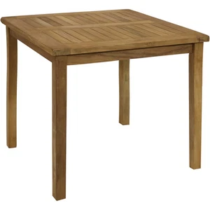 31.5 in Solid Teak Square Patio Dining Table by Sunnydaze - Picture 1 of 10