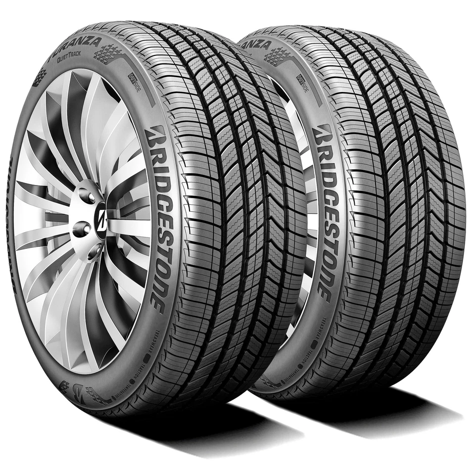 2 Tires Bridgestone Turanza Quiettrack 245/40R18 93V A/S All Season Foto 1 de 4