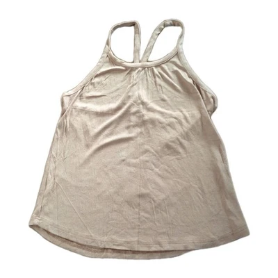 Zyia Active Brown Tan Racerback Tank Top Sleeveless Ribbed Size Large Athletic - Image 1 of 4