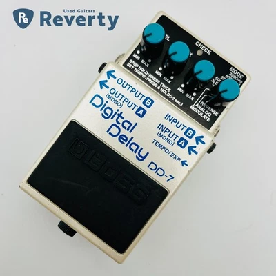 Pedal de efeitos de guitarra Boss DD-7 digital atraso feito em Taiwan usado - Imagem 1 de 4