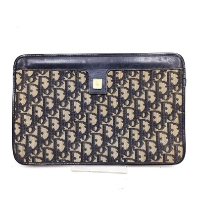 Bolso Clutch Christian Dior SIN TARIFA Azul Marino Lona 4497400 Foto 1 de 4
