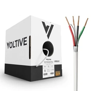 Voltive 18/4 geschirmt - CL3R - Riser - OFC - 500 Fuß Box - weiß - Bild 1 von 3