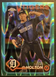 Tyler Holton RC-2024 Topps Chrome Update Aqua Raywave Refractor /199 #USC192 - Bild 1 von 3
