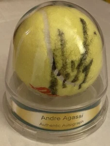 2008 Ace Authentic Hidden Signature ANDRÉ AGASSI Signed Encapsulated Tennis Ball - Picture 1 of 5