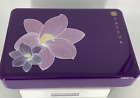 Tatcha Premium Collection Purple & Black Lacquer Large Box for Vanity Dresser