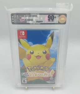 Pokemon Let's Go Pikachu! VGA Graded 90+ Gold NM+/MT Archival - Imagen 1 de 2