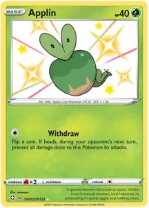 LP Pokemon Applin - SV012/SV122 - Shiny Holo Rare Lightly Played Shining Fates - Bild 1 von 1