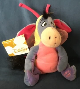 Disney Store Easter Butterfly Eeyore Bean Bag Plush Limited Edition Dated 2000 - Imagen 1 de 7