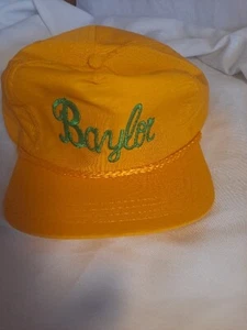 VINTAGE 80s Sportcap Baylor Bears Mesh SnapBack Hat Truckers New - Picture 1 of 6