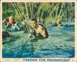 TARZAN THE MAGNIFICENT GORDON SCOTT LIONEL JEFFRIES LOBBY CARD BETTA ST. JOHN