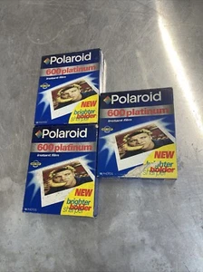 Quantity 3 Polaroid 600 Platinum Instant Film 10 Photos Each Ex 06/00 NEW SEALED - Picture 1 of 3