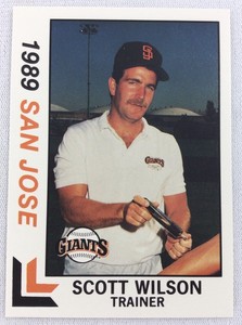 1989 San Jose Giants-California League-BEST Baseball Card-Scott Wilson