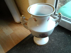 Königl. pr. Tettau Atelier seit 1794 Henkel Porzellan Vase Bavaria Germany 25 cm - Bild 1 von 11
