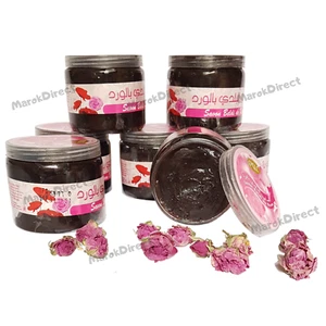Marokkanisch schwarz Beldi Seife Hammam Spa Peeling Rose Extrakt Seife schwarz Geschenk - Bild 1 von 4