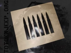 POCHOIR REUTILISABLE STENCIL MARQUAGE CARTOUCHE CAL 30. jeep willys us ww2 - Imagen 1 de 1