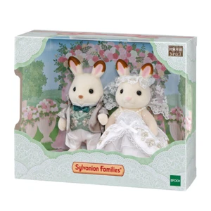 EPOCH Sylvanian Families Limited Wedding Pair Set Ivy Embroidery Japan NEW - Picture 1 of 2