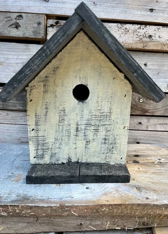 handcrafted wood rustic primitive Bird house Cover