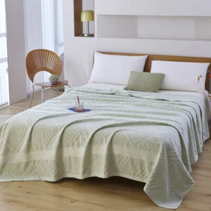 Pure Cotton Blanket Flower Relief Soft Blanket Towel Blankets Summer Spring Blkt - Picture 1 of 72